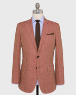 Load image into Gallery viewer, Kincaid No. 3 Jacket in Persimmon/Wheat Herringbone Linen