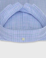 Load image into Gallery viewer, Button-Down Sport Shirt in Sky/Lavender/Green Tattersall Cotolino