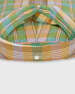 Load image into Gallery viewer, Button-Down Sport Shirt in Mango/Green/Brown Madras
