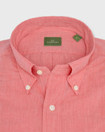 Load image into Gallery viewer, Button-Down Sport Shirt in Coral Shadow Stripe Poplin