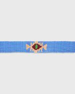 Load image into Gallery viewer, Hand-Loomed D-Ring Belt in Blue Tribal