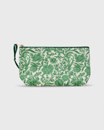 Load image into Gallery viewer, Soft Small Cosmetic Bag in Green Sambourne Liberty Fabric