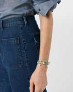 Load image into Gallery viewer, Pearl Jam Bracelet in Green/White
