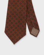 Load image into Gallery viewer, Wool Print Tie in Rust/Fern/Tobacco Flower