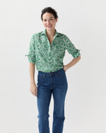 Load image into Gallery viewer, Tomboy Popover Shirt in Green Sambourne Liberty Fabric