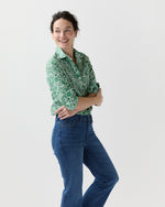 Load image into Gallery viewer, Tomboy Popover Shirt in Green Sambourne Liberty Fabric