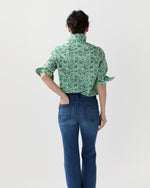 Load image into Gallery viewer, Tomboy Popover Shirt in Green Sambourne Liberty Fabric