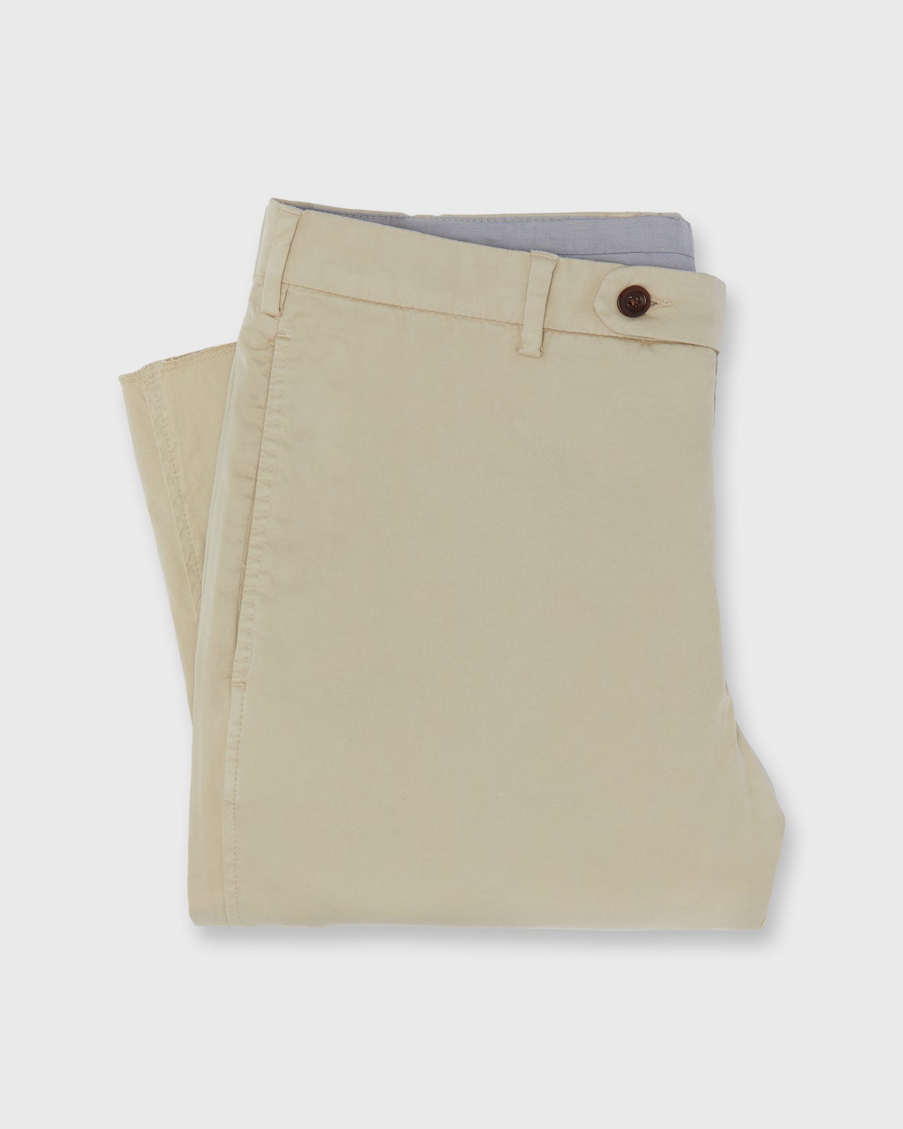 Garment-Dyed Sport Trouser in Sand Summer Poplin