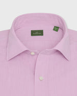 Load image into Gallery viewer, Spread Collar Sport Shirt in Orchid Salt-Washed Chambray