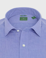 Load image into Gallery viewer, Slim-Fit Spread Collar Sport Shirt in Blue Shadow Stripe Poplin