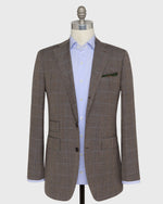 Load image into Gallery viewer, Virgil No. 3 Suit in Mocha/Blue/Bone Windowpane Plainweave