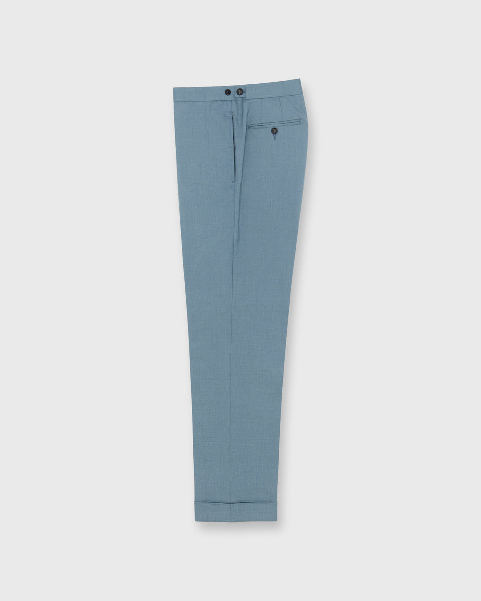 Side-Tab Dress Trouser in River Plainweave | Shop Sid Mashburn