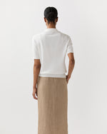 Load image into Gallery viewer, Tasha Polo in Chalk Ice Cotton