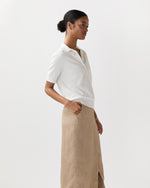 Load image into Gallery viewer, Tasha Polo in Chalk Ice Cotton
