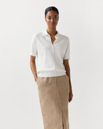 Load image into Gallery viewer, Tasha Polo in Chalk Ice Cotton