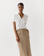 Load image into Gallery viewer, Tasha Polo in Chalk Ice Cotton