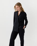 Load image into Gallery viewer, Concetta Jacket in Navy 3-Ply Plainweave
