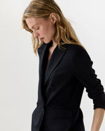 Load image into Gallery viewer, Concetta Jacket in Navy 3-Ply Plainweave