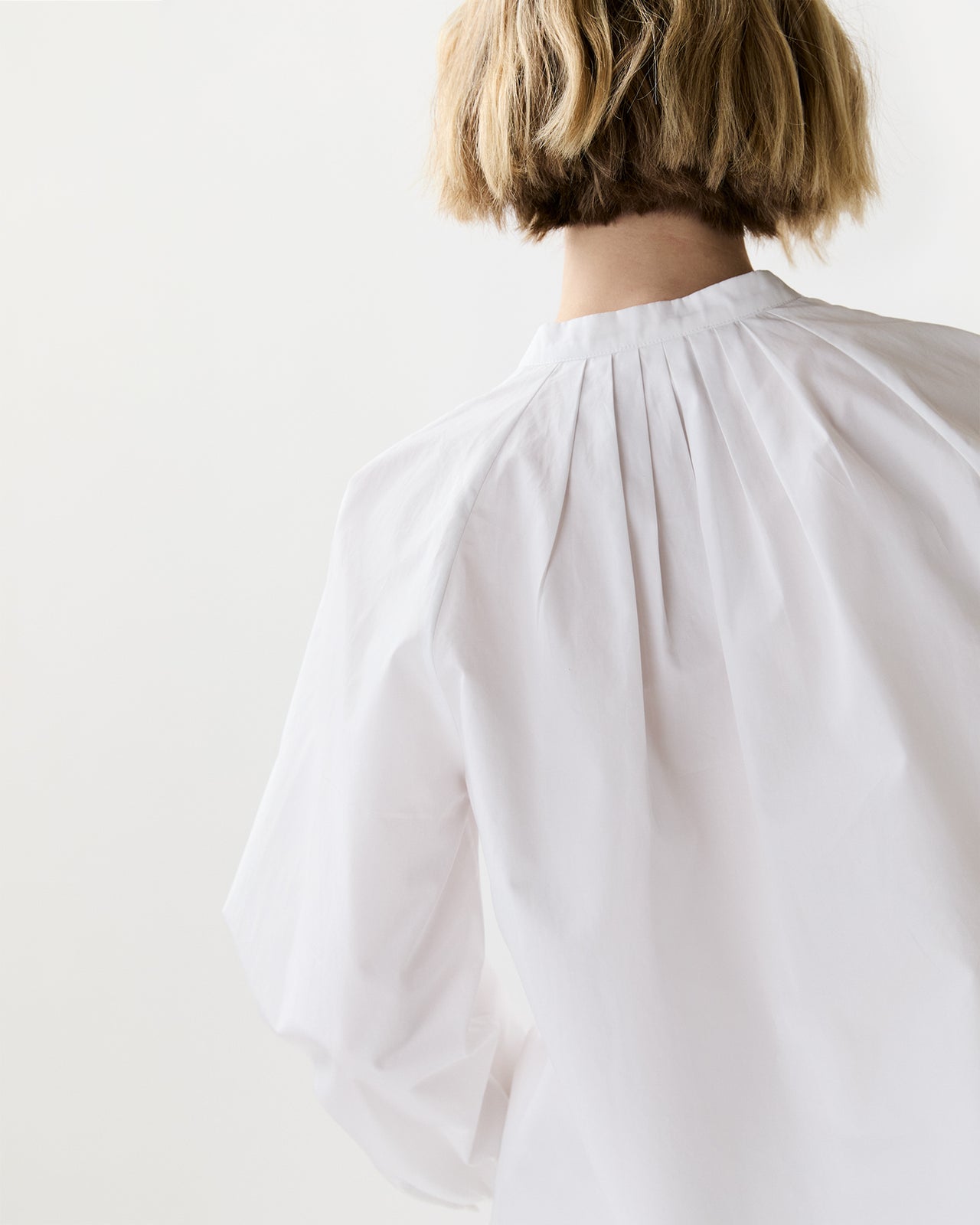 Sienna Top in White Poplin