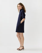 Load image into Gallery viewer, Violetta Dress in Navy Poplin