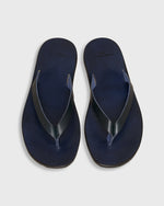 Load image into Gallery viewer, Thong Sandal in Navy Leather