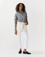 Load image into Gallery viewer, Tomboy Club Popover Shirt in Navy Micro Gingham Poplin