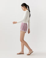 Load image into Gallery viewer, Track Short in Pink Wiltshire Bud Liberty Fabric