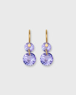 Load image into Gallery viewer, Extra Extra Small Incandescence Hook Earrings in Tanzanite