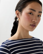 Load image into Gallery viewer, Zellige Hoop Earrings in Mother Of Pearl