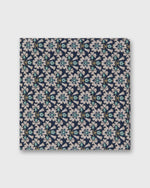 Load image into Gallery viewer, Cotton Print Pocket Square in Pacific/Pink/Aegean Macsen Liberty Fabric