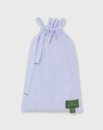 Load image into Gallery viewer, Button-Front Boxer Short in Blue Multi Check Poplin