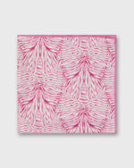 Load image into Gallery viewer, Medium Hand-Rolled Silk Scarf in Pink Stripe & Bow Liberty Fabric Silk Twill