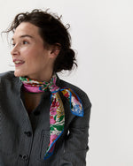 Load image into Gallery viewer, Medium Hand-Rolled Silk Scarf in Sixty Liberty Fabric Silk Twill