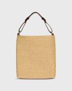 Load image into Gallery viewer, Large Hobo Bag in Natural Straw