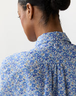 Load image into Gallery viewer, Jasmine Pajama Shorts Set in Blue Betsy Ann Liberty Fabric