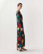 Load image into Gallery viewer, Long Sleeve Swing Dress in Queen Peony