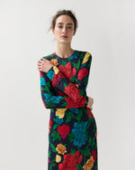 Load image into Gallery viewer, Long Sleeve Swing Dress in Queen Peony