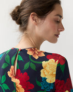 Load image into Gallery viewer, Long Sleeve Swing Dress in Queen Peony