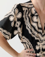 Load image into Gallery viewer, Hermona Plunge Dress in Niku Black