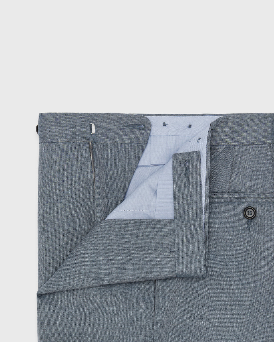 Side-Tab Dress Trouser in Slate Tropical Wool | Shop Sid Mashburn