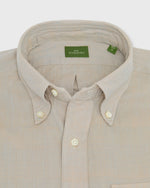 Load image into Gallery viewer, Handmade Button-Down Sport Shirt in Stone Solid Madras