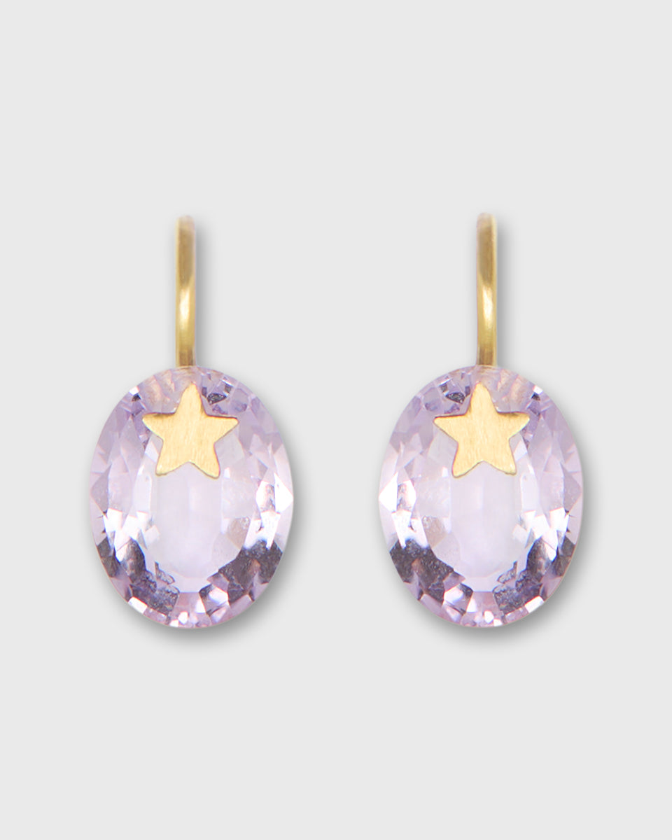 Precious Star Gem Earrings in Amethyst | Shop Ann Mashburn