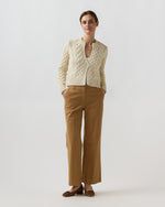 Load image into Gallery viewer, Naomi Cardigan in Cream Cotton Tape Yarn