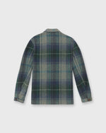 Load image into Gallery viewer, Chore Jacket in Blue/Fog/Green Plaid Flannel