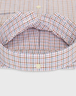 Load image into Gallery viewer, Button-Down Sport Shirt in Orchid/Rust/Blue Tattersall Poplin