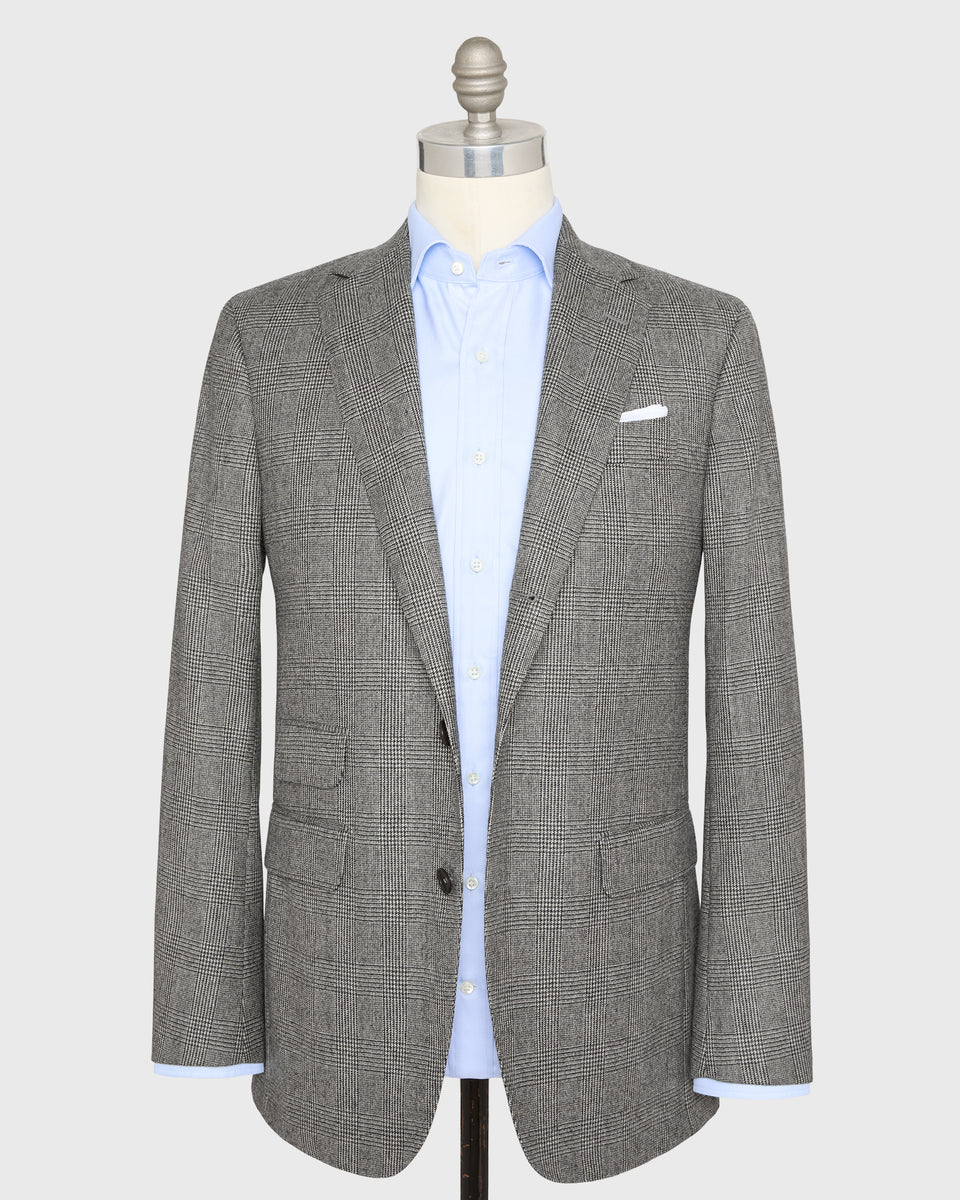 Virgil No. 2 Suit in Charcoal/Bone Glen Plaid Flannel | Shop Sid