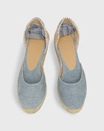 Load image into Gallery viewer, Extra Low Carina Espadrille in Acqua Canvas