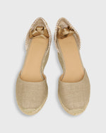 Load image into Gallery viewer, Low Carina Espadrille in Gold Canvas
