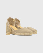 Load image into Gallery viewer, Low Carina Espadrille in Gold Canvas