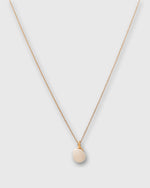 Load image into Gallery viewer, Egg Porcelain Pendant Necklace in Ecru/Gold